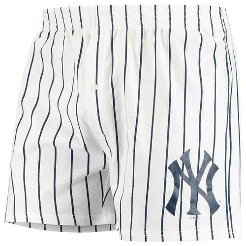 Shop Concepts Sport Mens  Yankees Vigor Boxer Shorts In White/white