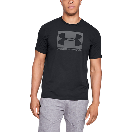 

Under Armour Mens Under Armour Boxed Sportstyle Short Sleeve T-Shirt - Mens Black/Graphite Size XL