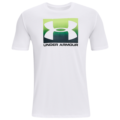 

Under Armour Mens Under Armour Boxed Sportstyle Short Sleeve - Mens White/Black/Quirky Lime Size M