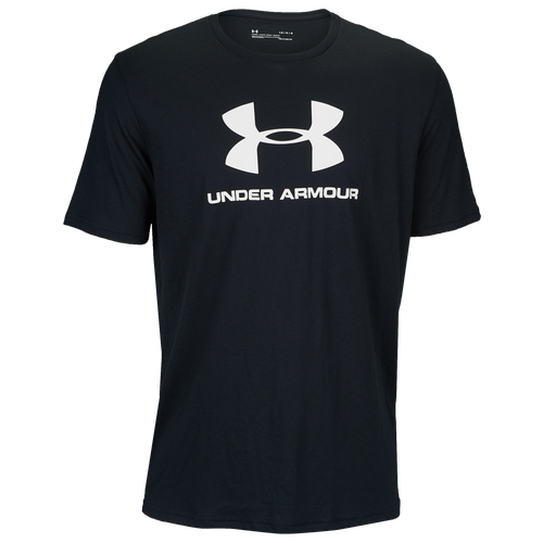 

Under Armour Mens Under Armour Sportstyle Logo T-Shirt - Mens Black/White Size S