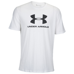 Men's - Under Armour Sportstyle Logo T-Shirt - White/Black