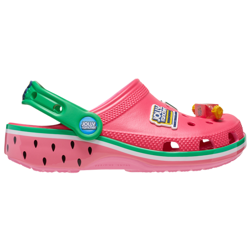 Shop Crocs Girls  Classic Clogs In Pink/green