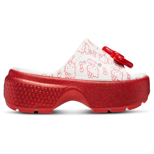 

Womens Crocs Crocs Hello Kitty Stomp Slide - Womens Shoe Red/White Size 07.0