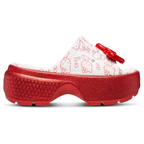 Shop Crocs Womens  Hello Kitty Stomp Slide In Red/white