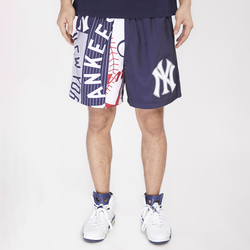 Men's - Pro Standard Yankees Mash Woven Shorts - Navy
