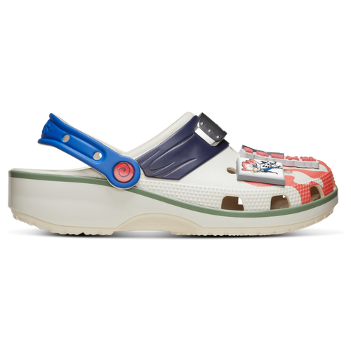 

Boys Crocs Crocs Minato Classic Clogs - Boys' Grade School Shoe Tan/Red/Blue Size 04.0