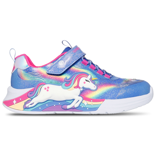 Girls Preschool Skechers Skechers Unicorn Chaser - Girls' Preschool Shoe Blue/Multi Size 02.5