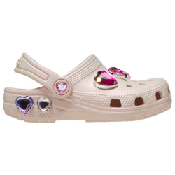 Girls' Toddler - Crocs Classic Iridescent Hearts Clogs - Multi/Quartz