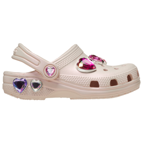 

Girls Crocs Crocs Classic Iridescent Hearts Clogs - Girls' Toddler Shoe Multi/Quartz Size 06.0