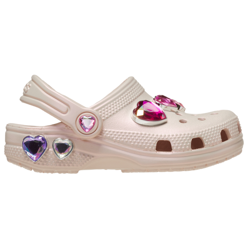 

Crocs Girls Crocs Classic Iridescent Hearts Clogs - Girls' Toddler Shoes Multi/Quartz Size 06.0