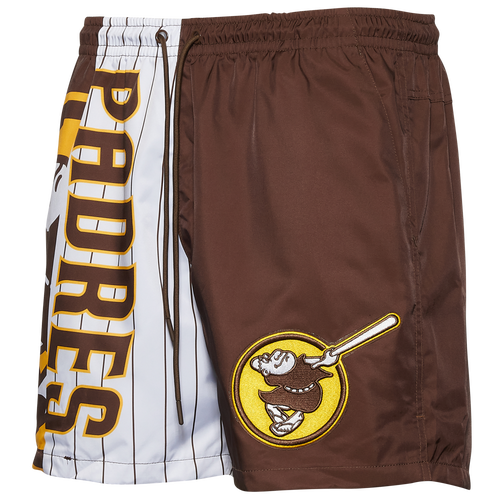 

Pro Standard Mens Pro Standard Padres Mash Woven Shorts - Mens Brown Size S