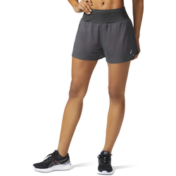 Women's - ASICS® Ventilate 2IN1 Run Shorts - Graphite Grey/Peach Petal