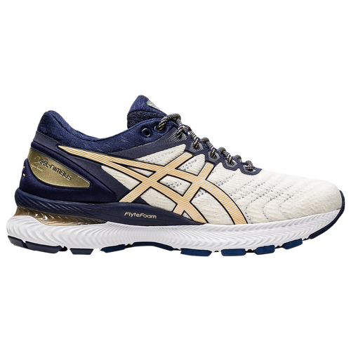 ASICS® GEL-Nimbus 22 - Women's Running Shoes - White / Champagne - 1012A807-100