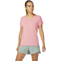 Women's - ASICS® V-Neck Short Sleeve Running Top - Peach Petal