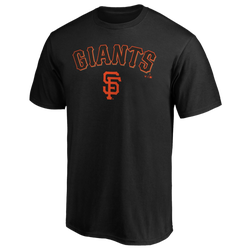 Men's - Fanatics Giants Logo Lockup T-Shirt - Black/Black