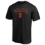Fanatics Giants Logo Lockup T-Shirt - Men's Black/Black