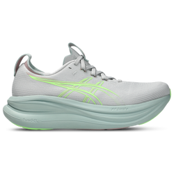 Women's - ASICS® GEL-Nimbus 28 - Cloud Grey/Illuminate Green