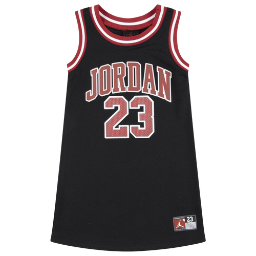 

Girls Jordan Jordan 23 Jersey Dress - Girls' Toddler Black/Red Size 3T