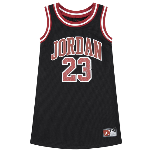 

Jordan Girls Jordan 23 Jersey Dress - Girls' Toddler Black/Red Size 3T