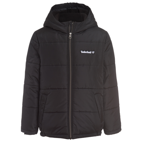 

Timberland Boys Timberland Puffer Coat - Boys' Grade School Black/Black Size L