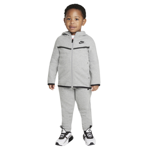 Nike Girls Tech Fleece Full Zip Hoodie, Dark Grey Heather