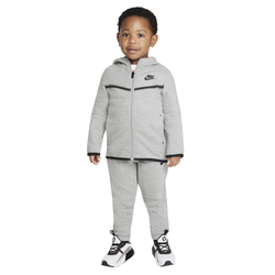 Girls' Toddler - Nike Tech Fleece Set - Dark Grey Heather/Black