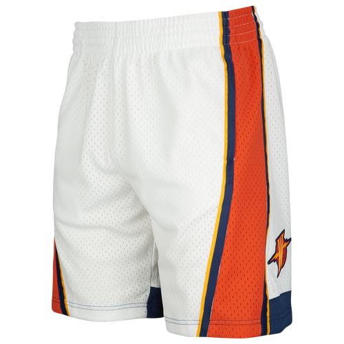 

Mitchell & Ness Mens Golden State Warriors Mitchell & Ness Warriors Swingman Shorts - Mens White Size XXL