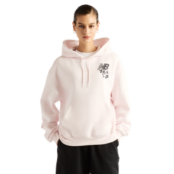 Women's - New Balance Pressed Flowers Hoodie - Pink Salt/Black