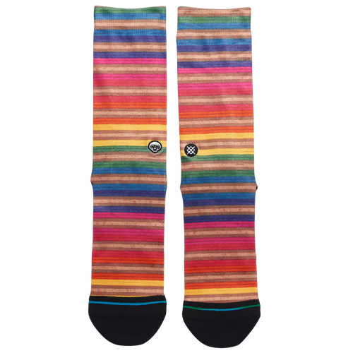 

Stance Mens Stance Haroshi Stripe Crew Socks - Mens Black/Pink Size L