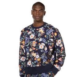 Men's - LCKR Fleece Crew - Sage Floral/Sage Floral