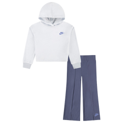 Girls' Infant - Nike Home Swoosh Home Hoodie Set - Diffused Blue/White