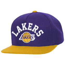 Adult - Mitchell & Ness Lakers Rev Underarch Snap Cap - Purple/Yellow