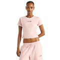New Balance Trackside Ringer T-Shirt - New Balance Pink Chalk