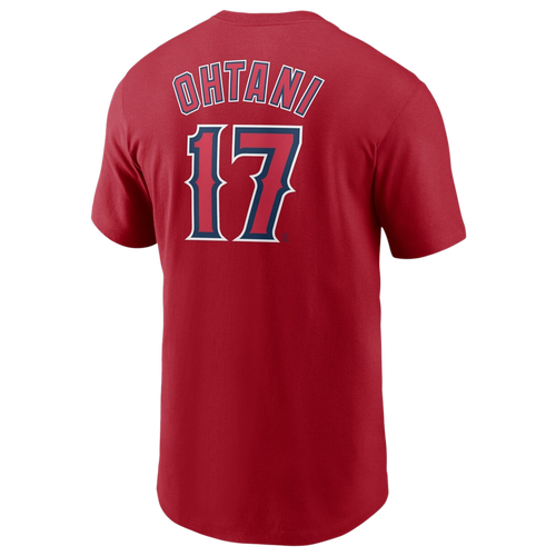 

Nike Mens Shohei Ohtani Nike Angels Player Name & Number T-Shirt - Mens Red/Red Size M