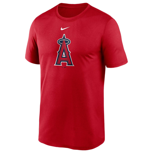 Shop Nike Mens  Angels Large Logo Legend T-shirt In Red/red