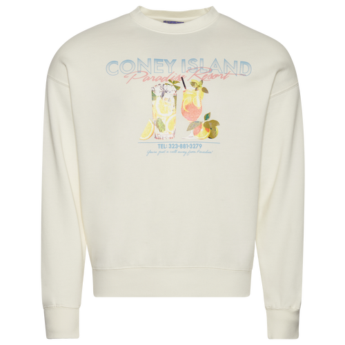 

Coney Island Picnic Mens Coney Island Picnic Resort Fleece Crew - Mens Cloud Dancer/Cloud Dancer Size L