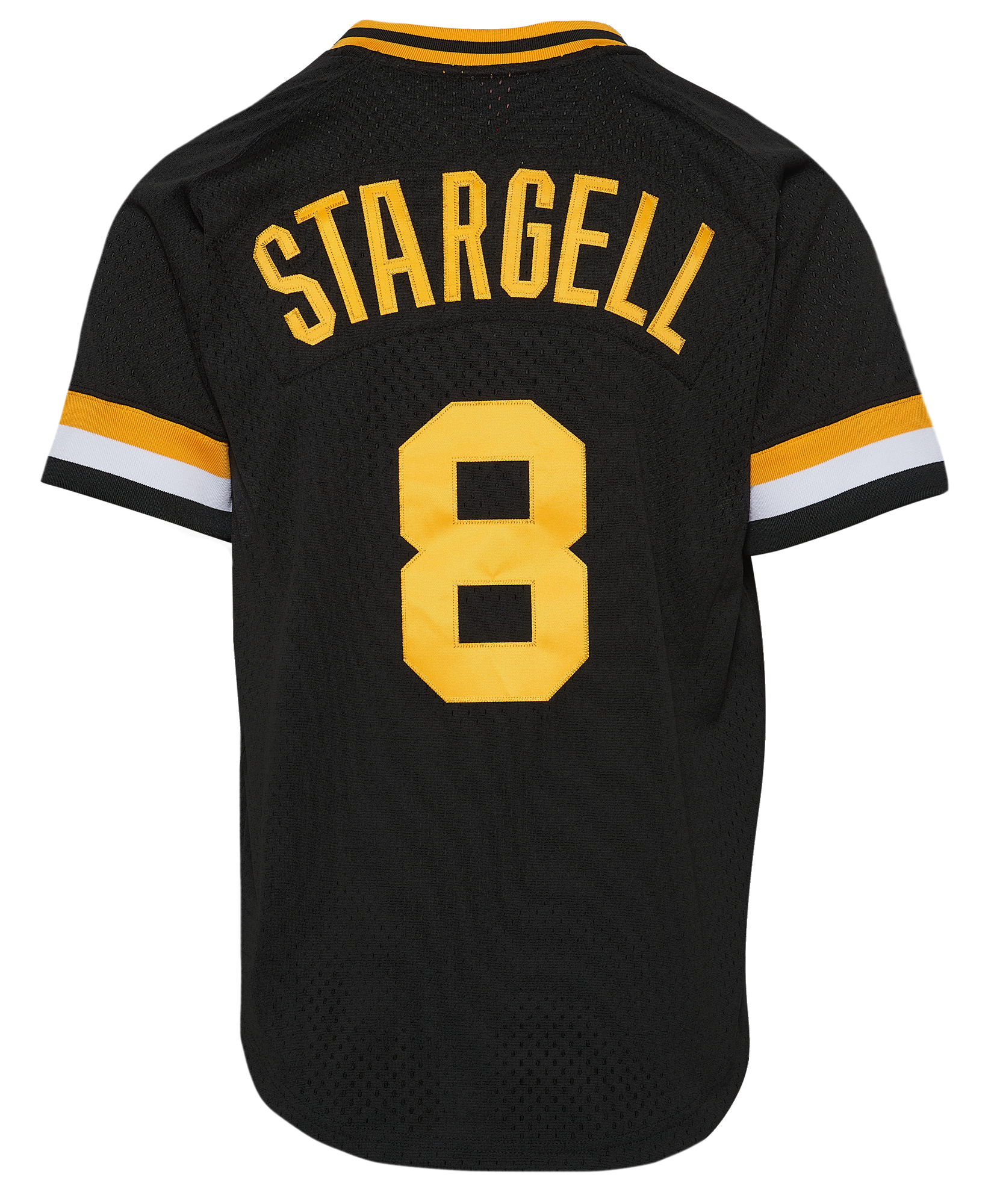 Pittsburgh Pirates Mitchell & Ness Mesh V-Neck Jersey - Gold