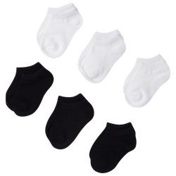 Boys' Toddler - CSG 6PK No Show Socks - Black/White