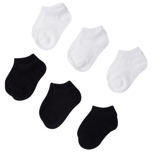 

CSG Boys CSG 6PK No Show Socks - Boys' Toddler White/Black Size One Size