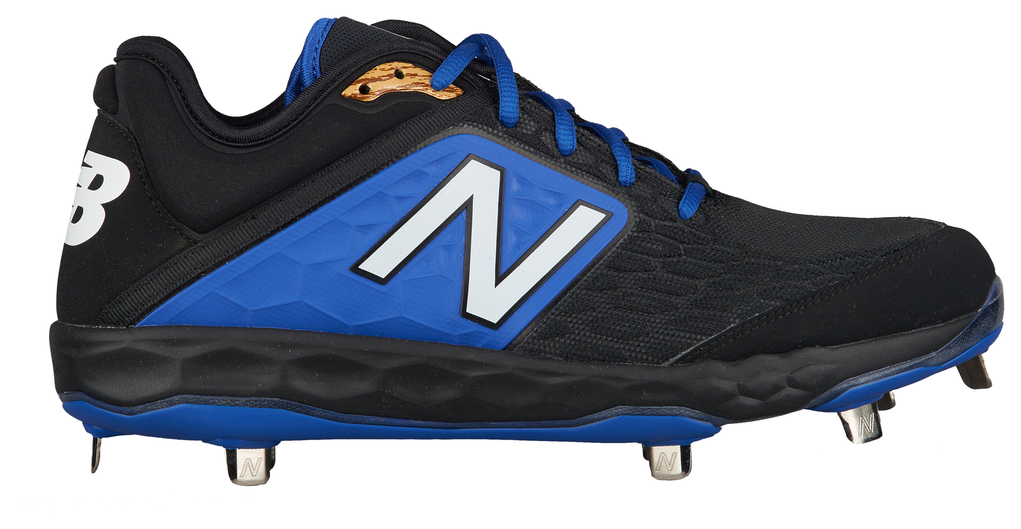 new balance blue and white cleats