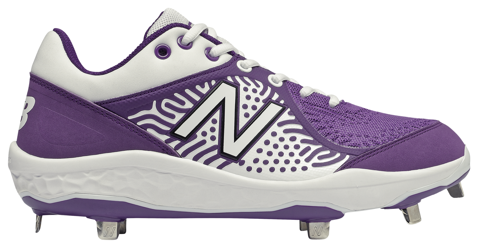 New balance baseball cleats purple hotsell