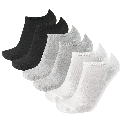 

CSG Mens CSG 6PK No Show Socks - Mens Grey/Black/White Size M