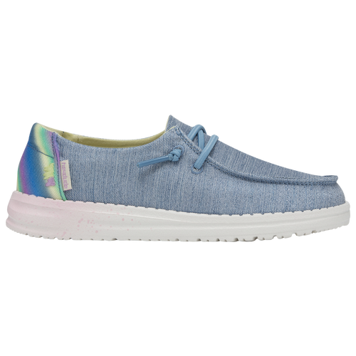 

HEYDUDE Girls HEYDUDE Wendy Sparkle - Girls' Grade School Running Shoes Denim/Tie Dye Size 4.0