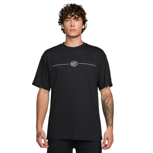 MENS - Nike NSW T Shirt 90 Fw BR Connect 2 - Black/White