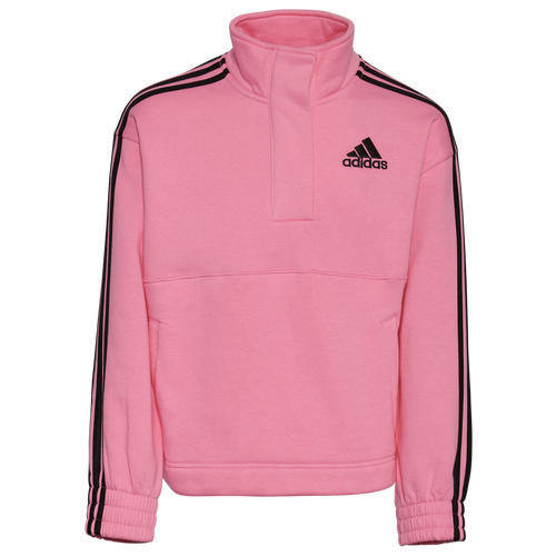 

Girls adidas adidas Fleece Popover Hoodie - Girls' Grade School Pink Size L