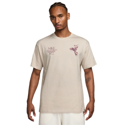 Men's - Nike NSW T Shirt 90 OC Wings Victory - Tan/Maroon