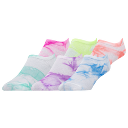 Women's - CSG 6 Pack Bright Tie-Dye No Show Socks  - Multi/Multi