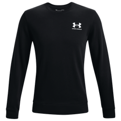 Men's - Under Armour Rival Terry Crew - Black/Onyx White