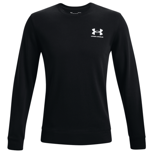 

Men's Under Armour Under Armour Rival Terry Crew - Men's Black/Onyx White Size L