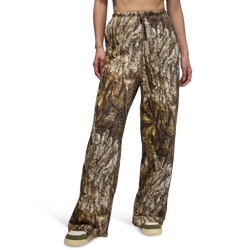 Women's - Jordan BRK Fleece Open Hem Pants - Olive/Brown